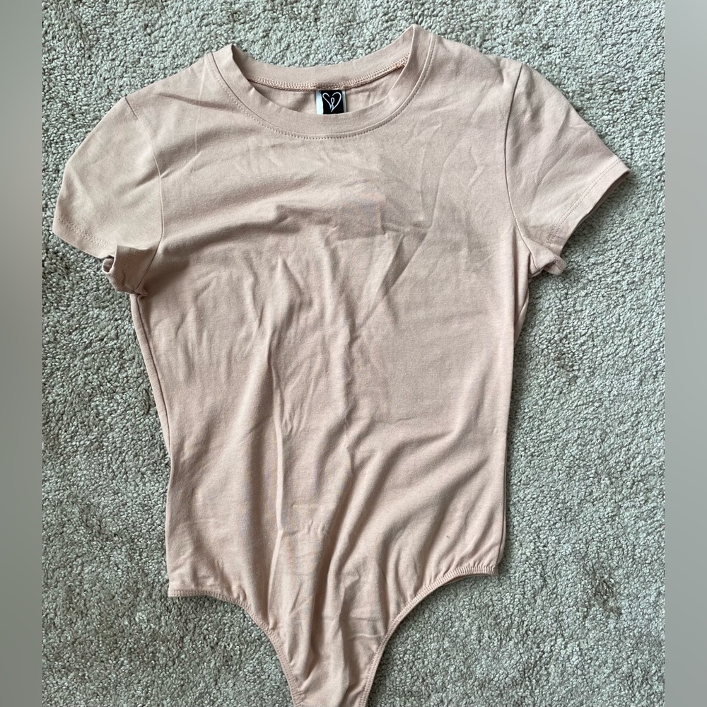 Windsor Blush Pink Short Sleeve Crewneck Bodysuit